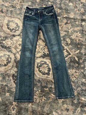 Grace Women's Faded Blue Bootcut Jeans